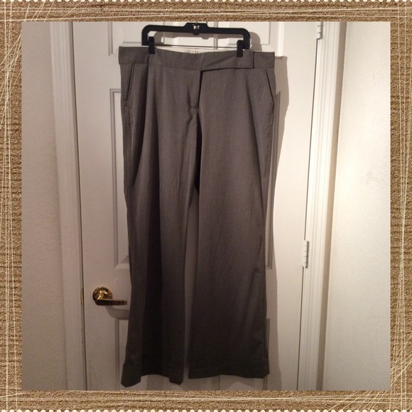 Cuffed Wide Leg Trousers