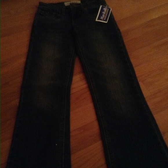 Vigoss skinny to flare dark wash jeans (year 6-8)