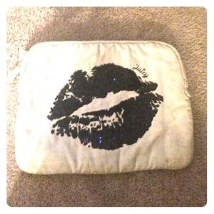 Juicy Couture canvas laptop case