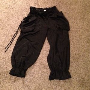 Summer shinny black pant