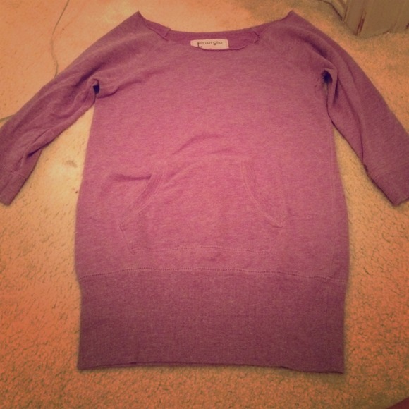 A cropped sweater