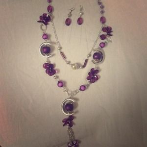 Necklace and earrings