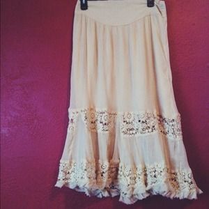 Free people lace skirt