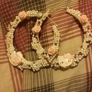 Hello kitty earrings