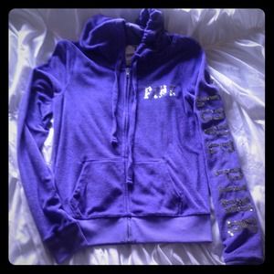 PINK, Victoria's Secret purple terry hoodie