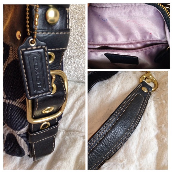🌺SOLD🌺Coach Denim Zoe Handbag - Picture 4 of 4