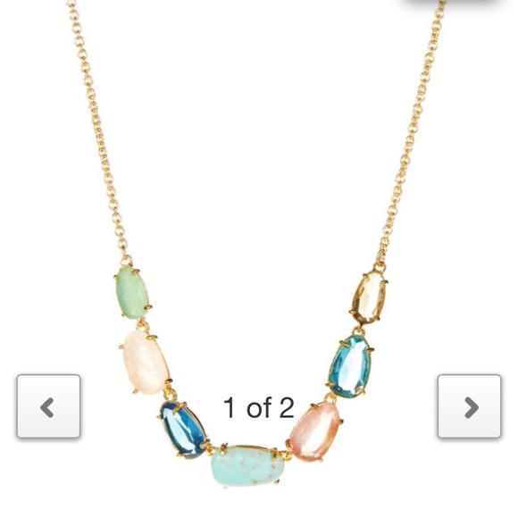 RALPH LAUREN'Palm Beach' MultiGem Frontal Necklace