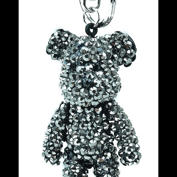 Bling bling rhinestone Teddy Bear keychain
