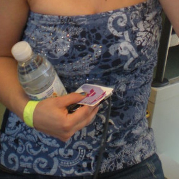 Blue tube top
