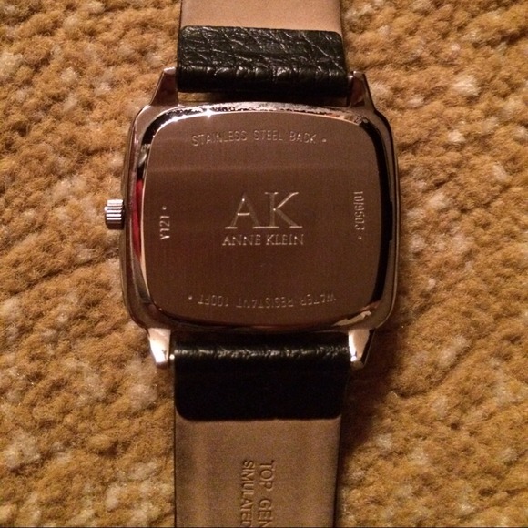 AK Anne Klein black strap watch. Very good cond. - Picture 3 of 3