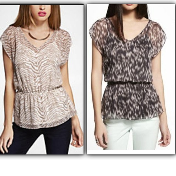 Express zebra print top - Picture 4 of 4