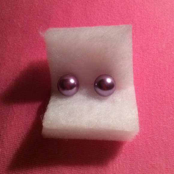 Pink metallic pearls (with a purple undertone) - Picture 3 of 3