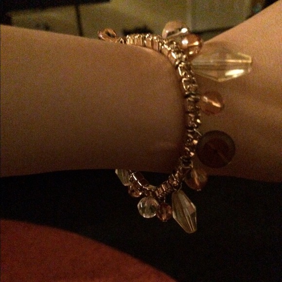 Beautiful bracelet with gold and brown beads - Picture 3 of 3