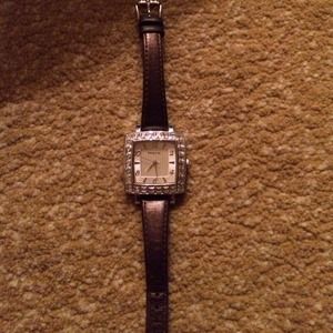 Fossil watch with chocolate brown straps