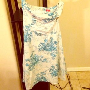 White tube top dress