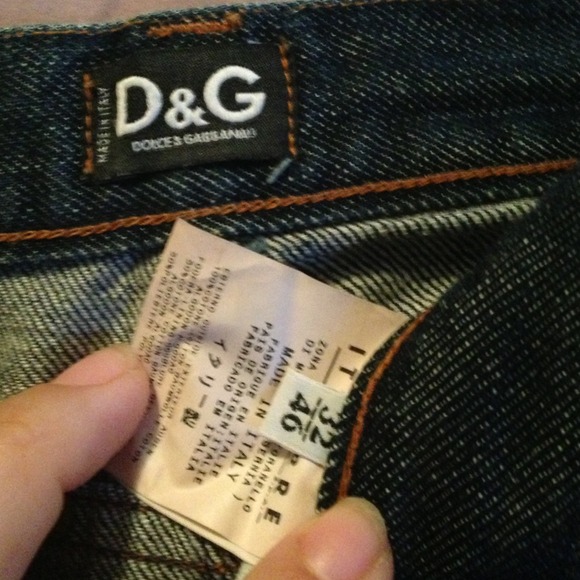 D&G Denim pencil skirt with gold detail - Picture 4 of 4