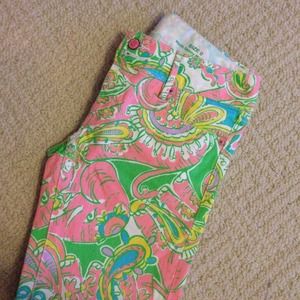 Lilly Pulitzer Print Jeans