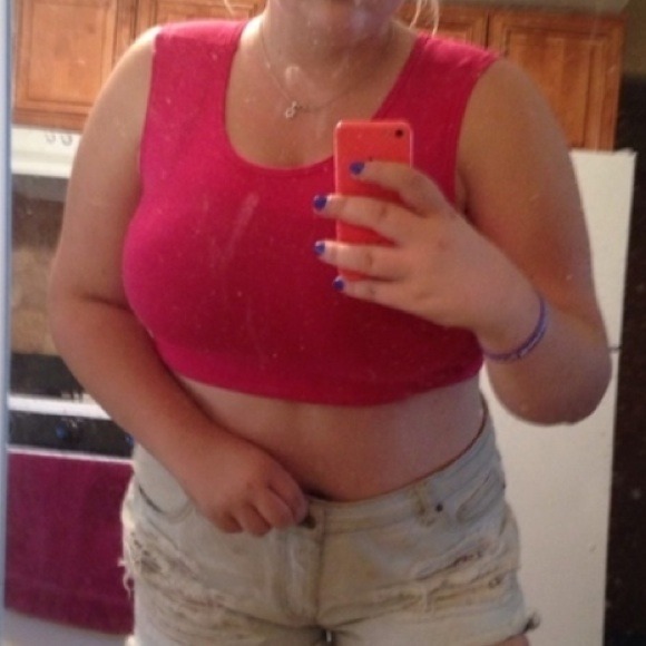 Hot Pink Crop Top