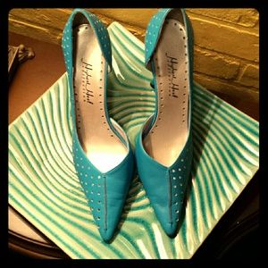 Turquoise Blue high heels