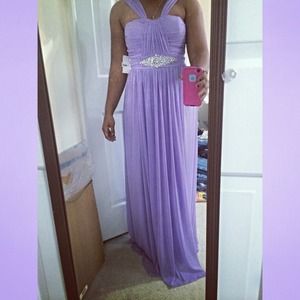 Lavender Prom dress.