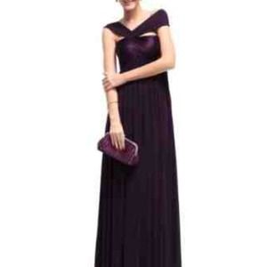 Plum prom dress