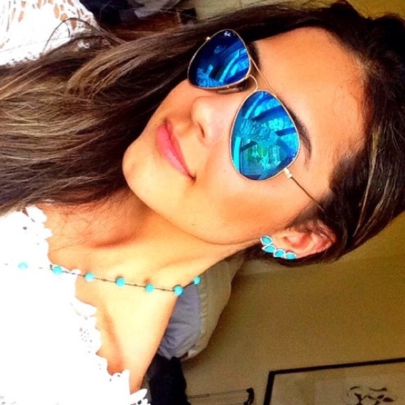 Blue raybans !