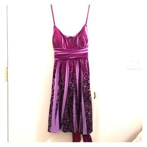 Leopard-Print Spaghetti Strap Dress
