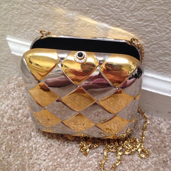 Nordstrom silver/gold clutch.