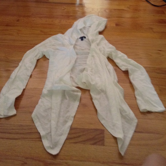 White cardigan