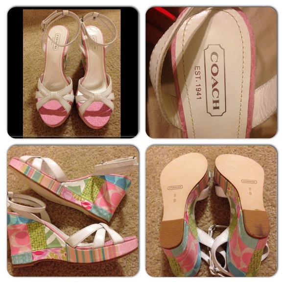 ✨FINAL REDUCTION✨ Authentic COACH wedges😍💗 - Picture 3 of 4