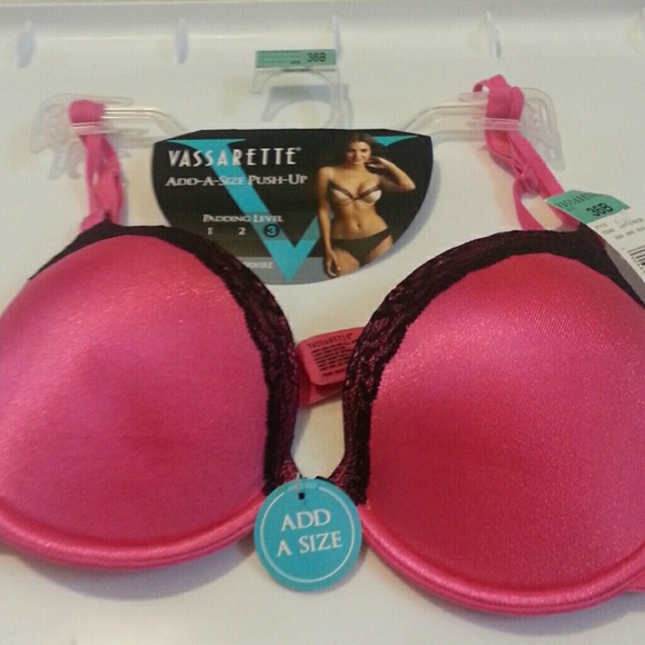Pink add a size pushup bra