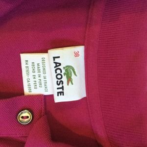 Lightly worn women's Lacoste polo