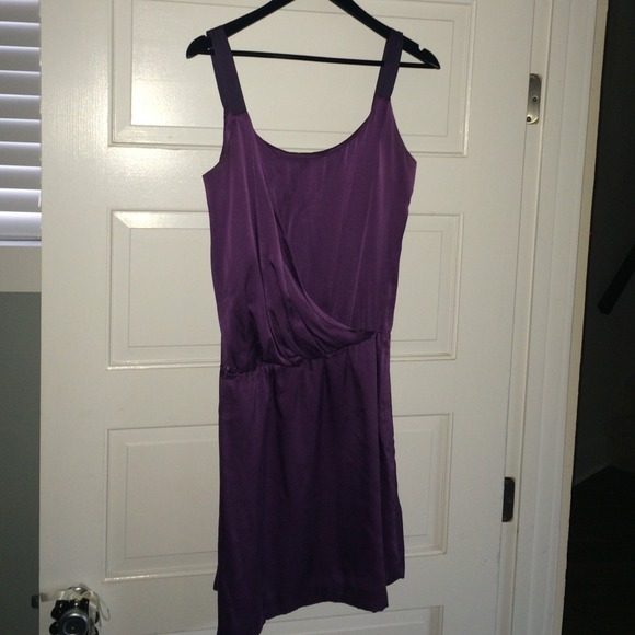 Purple 100% silk Obakki dress Size 4