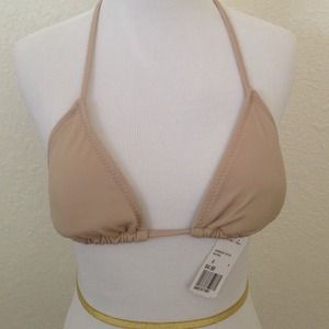Nude bikini top