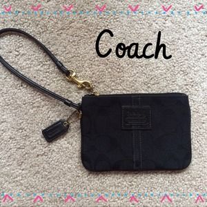 Black Coach Wristlet