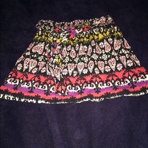 Tribal skirt with matching belt