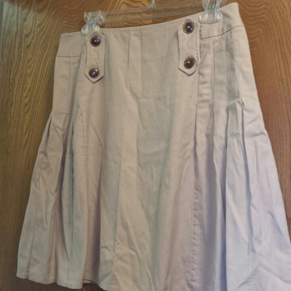 Tan a line skirt
