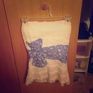 Strapless shirt from Rue21