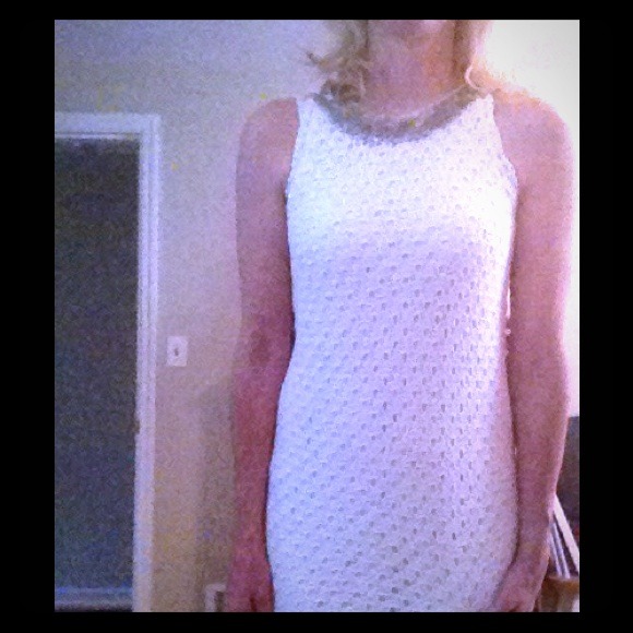 Lilly Pulizter  white crochet dress