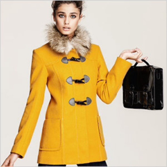 brand new!! H&m mustard coat