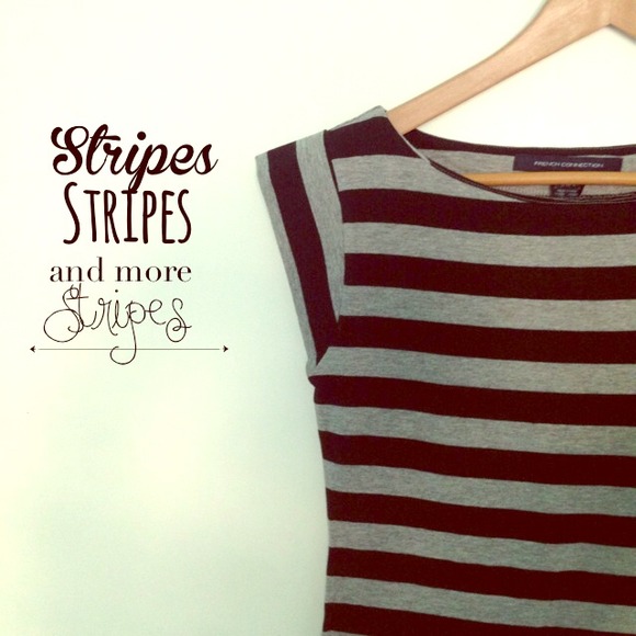 Striped Grey & Black Dress