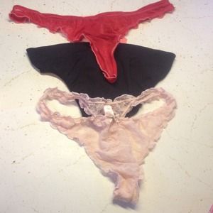 3 Victoria secret panties