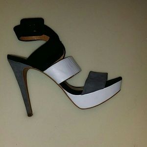 Zara color block heels