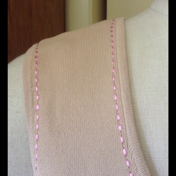 ⬇️Pink with Stitch Detail Top - Picture 1 of 4