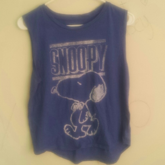 Blue Snoopy Tank