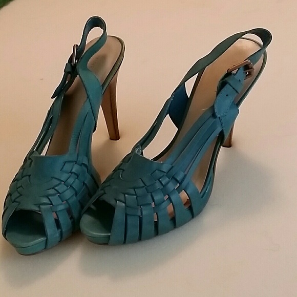 Nine West turquoise heels