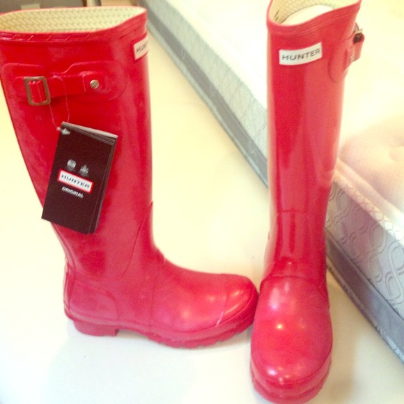 Hunter Boots - 🚨HP🚨🚒Fire Red Hunter Boots🚒