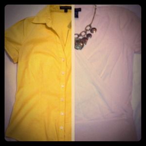 BUNDLE: Yellow and Cream Blouse