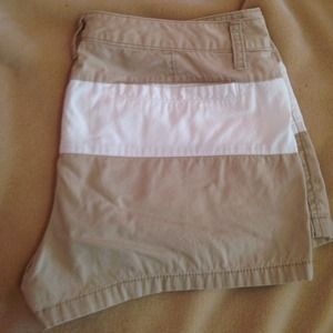 Adorable khaki and white striped shorts