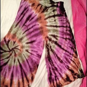 Tie dye capris